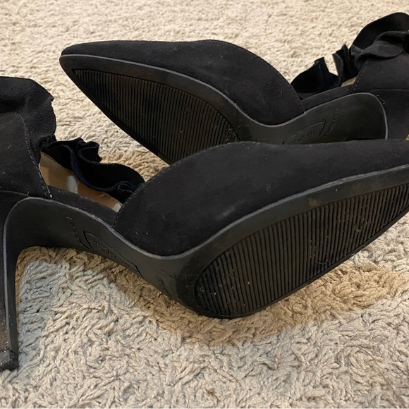 🖤Christian Siriano • black suede heel • 7 • VGUC - Picture 4 of 10